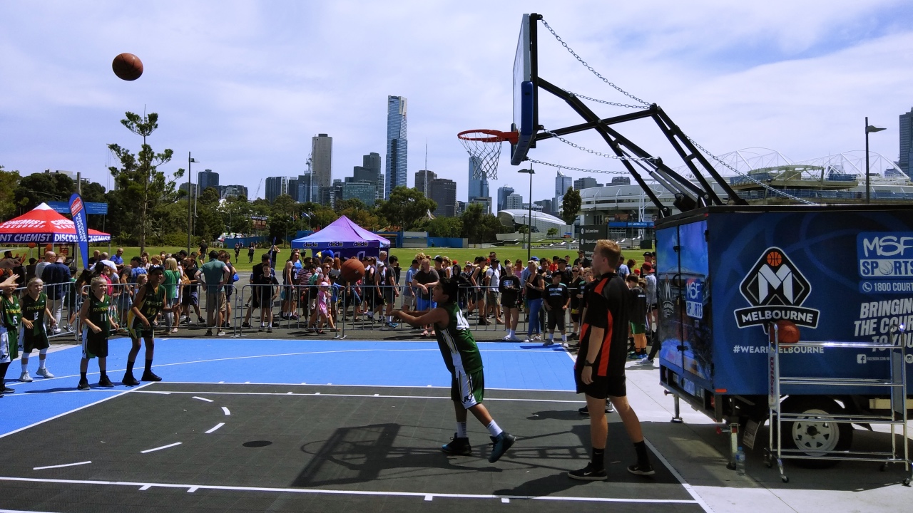 MSF Portable 3x3 Basketball Court MSF Sports : Basketball Tennis MSF Portable 3x3 Basketball Court MSF Sports : Basketball Tennis