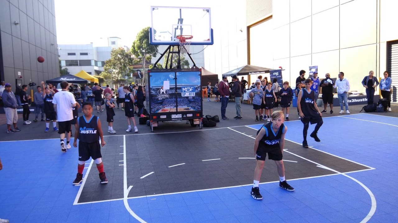 MSF Portable 3x3 Basketball Court MSF Sports : Basketball Tennis MSF Portable 3x3 Basketball Court MSF Sports : Basketball Tennis