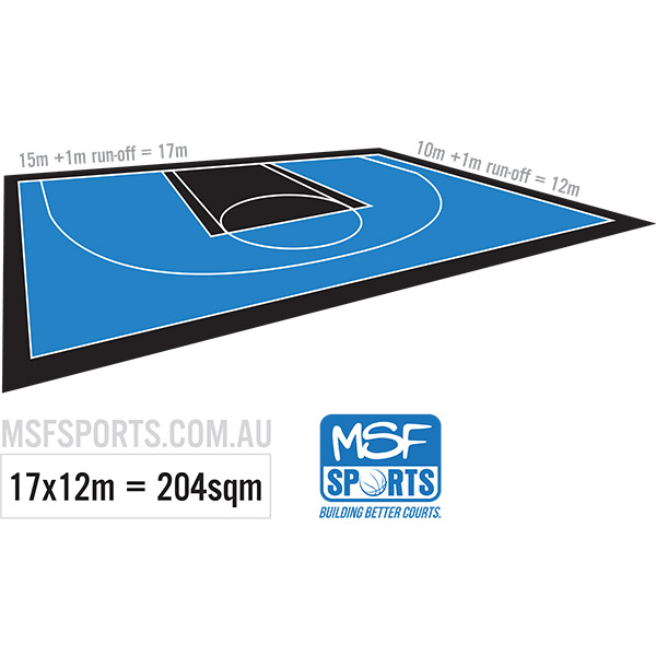 MSF Portable 3x3 Basketball Court MSF Sports Basketball, Tennis